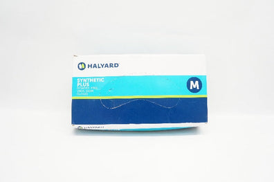 Halyard 50032 Synthetic Plus Power-Free Vinyl Exam Gloves, Medium - Box of 100